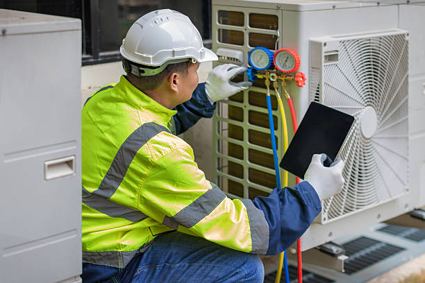 Professional Hvac technician working in Johnston, RI